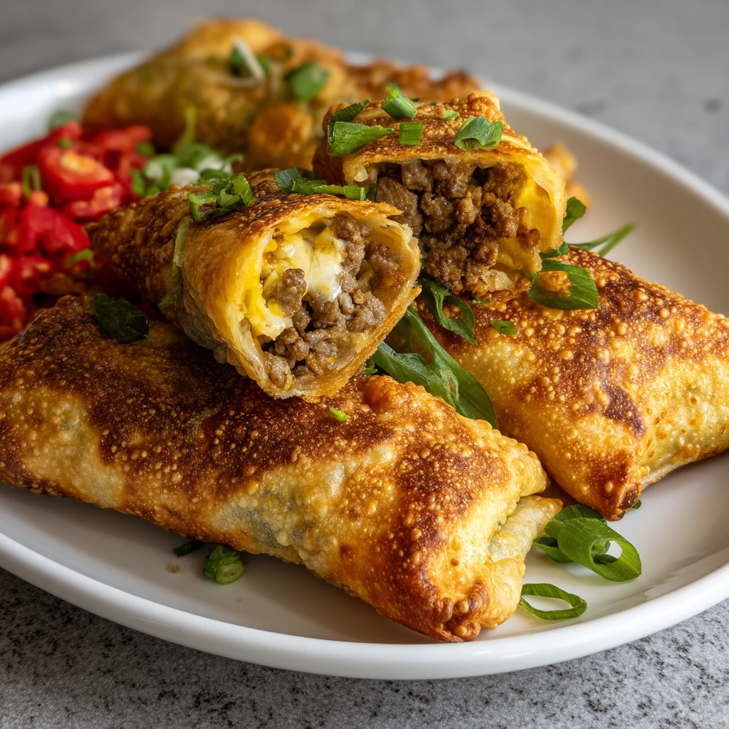 Easy Air Fryer Cheeseburger Egg Rolls: Crispy Bites Made Simple