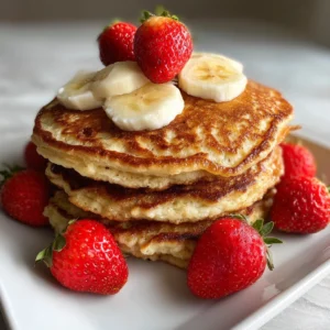 Banana Cottage Cheese Pancakes