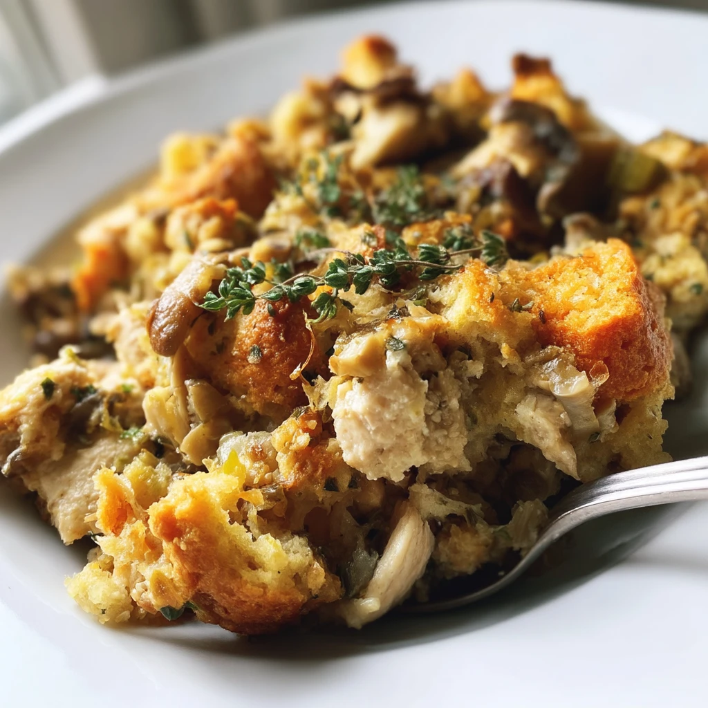 Chicken and Stuffing Casserole