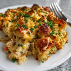 Chicken and Stuffing Casserole