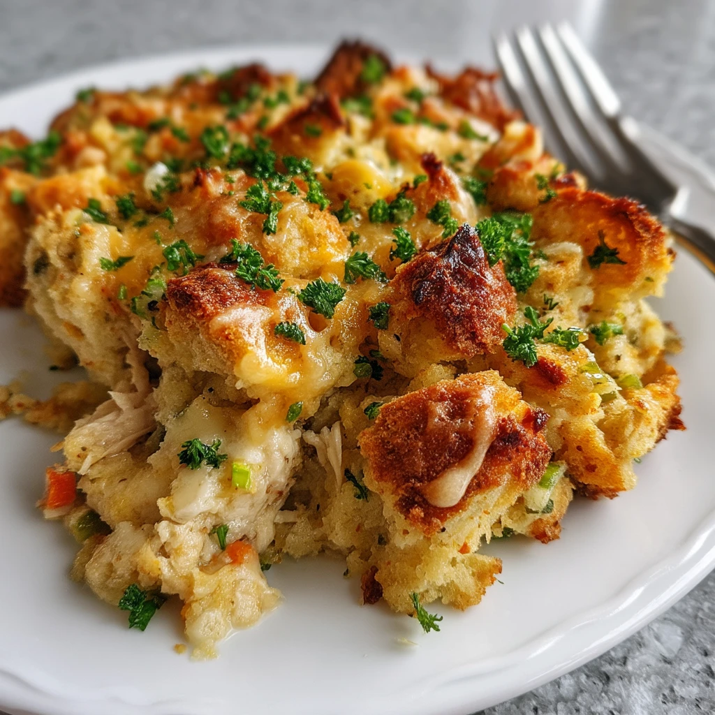 Hearty Chicken and Stuffing Casserole: Perfect Family Meal