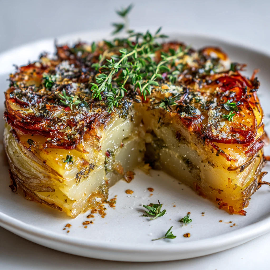 Crispy Balsamic Thyme Potato Torte: A Show-Stopping Dish