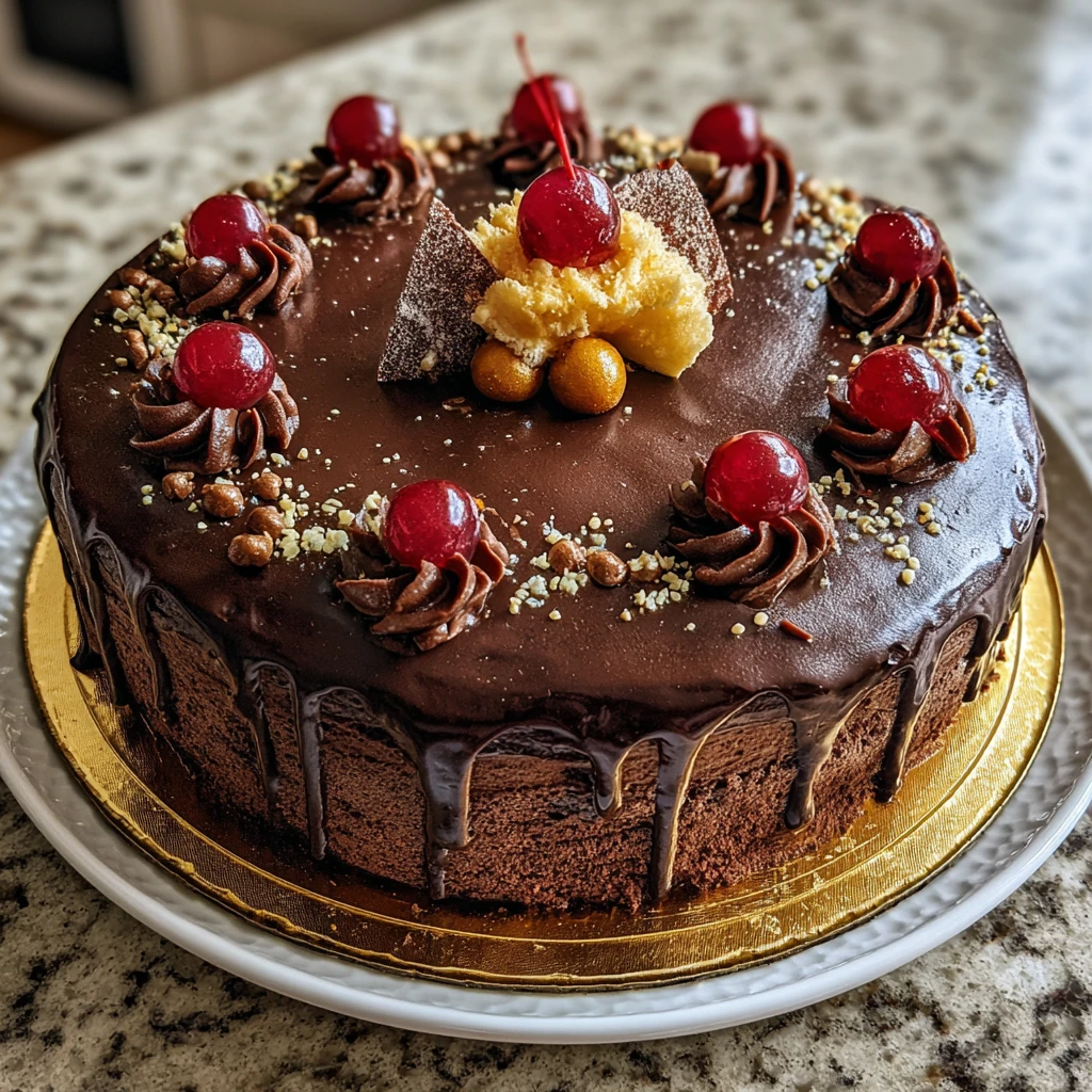 Chocolate Birthday Cake Decoration