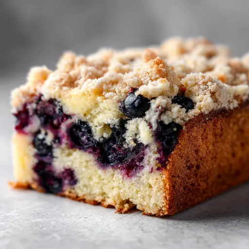 Blueberry Breakfast Cake Recipe Card