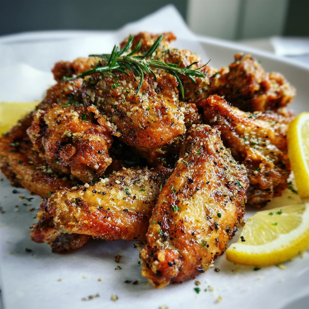 Crispy Baked Lemon Pepper Wings