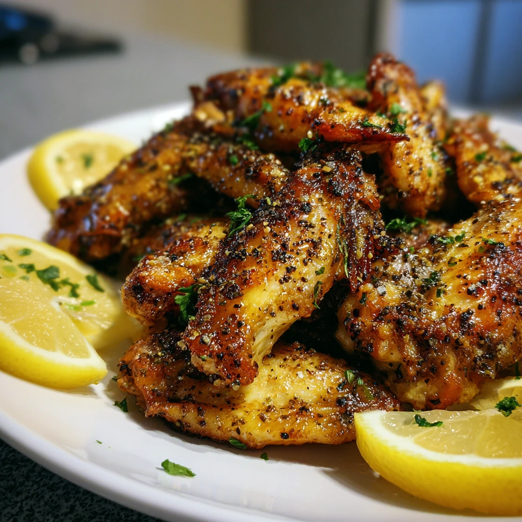 Crispy Baked Lemon Pepper Wings
