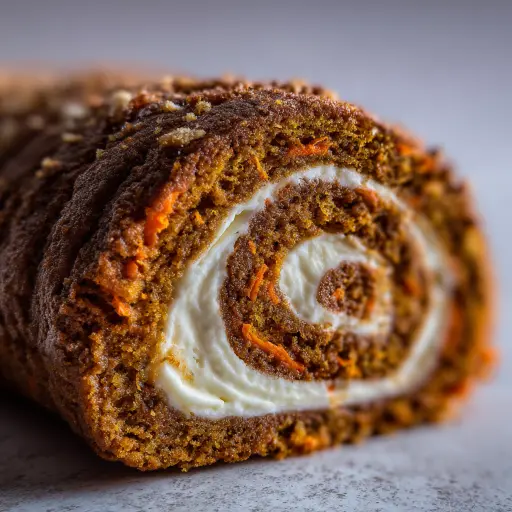 Moist Carrot Cake Roll