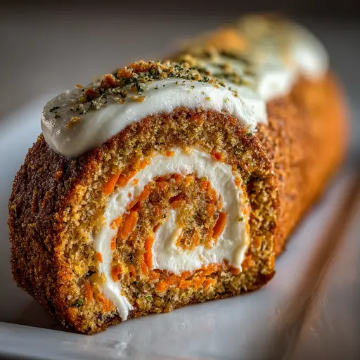 Moist Carrot Cake Roll