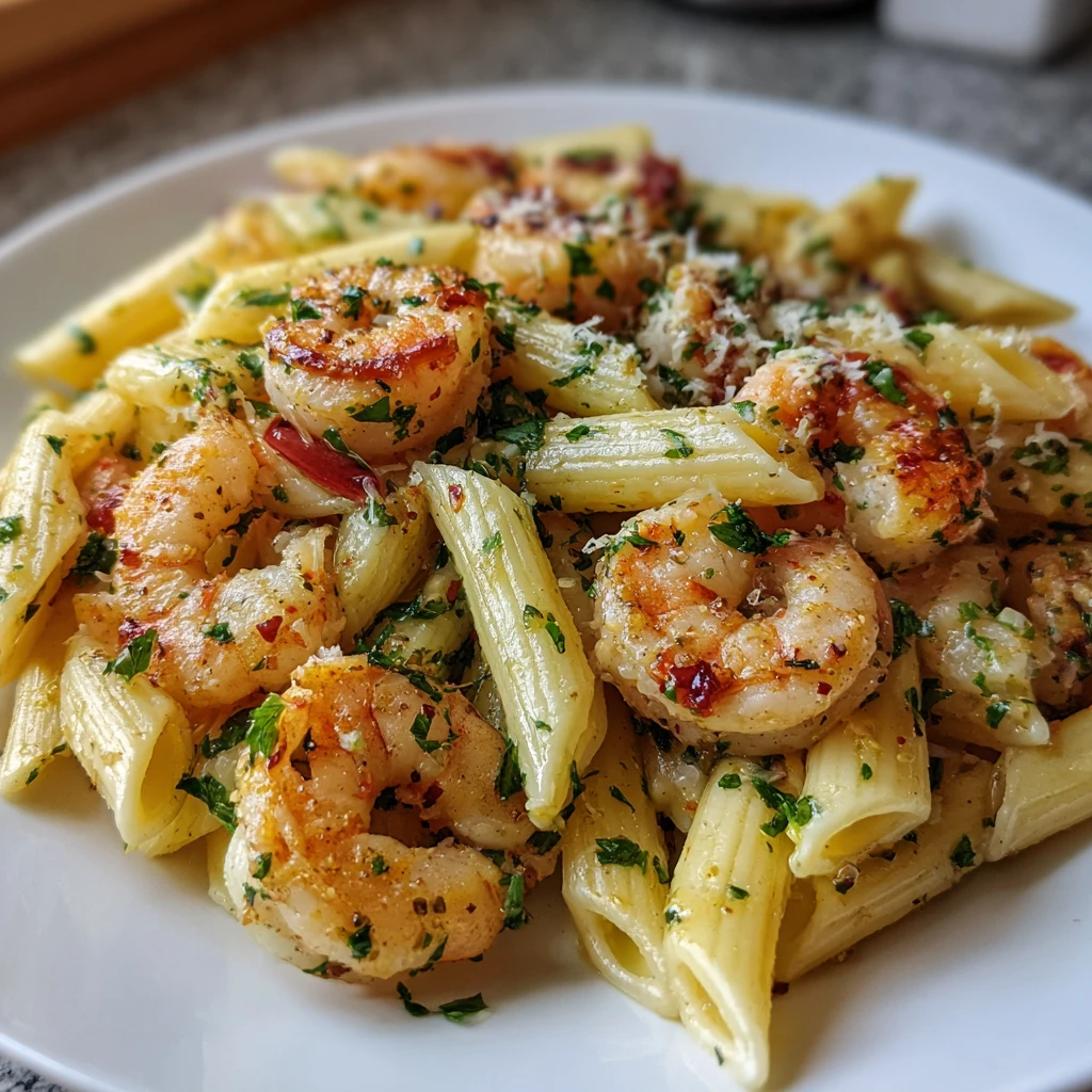 garlic shrimp pasta
