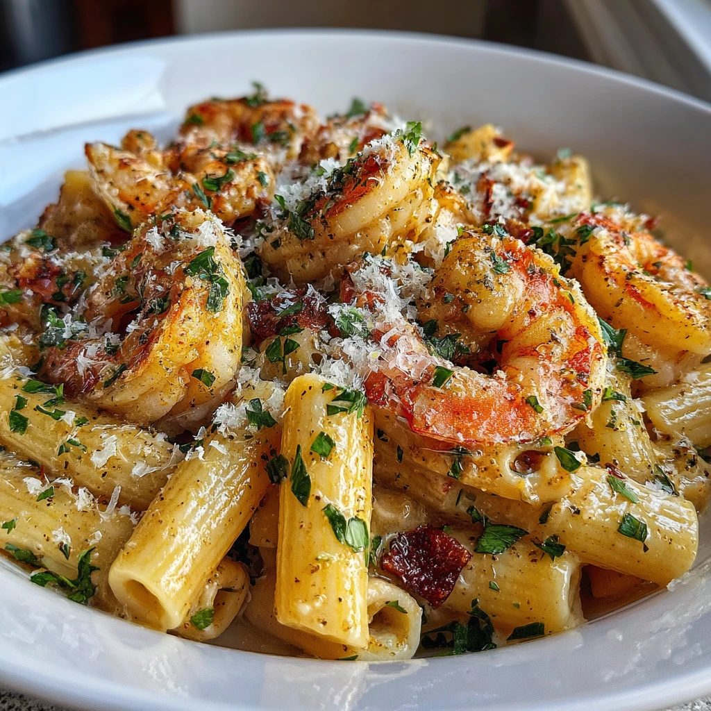 garlic shrimp pasta