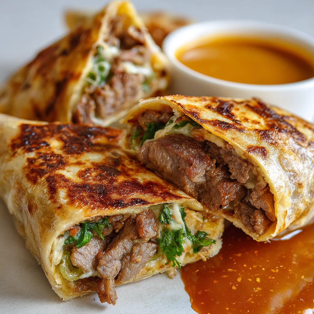 Cowboy Butter Smash Beef Skillet Wraps