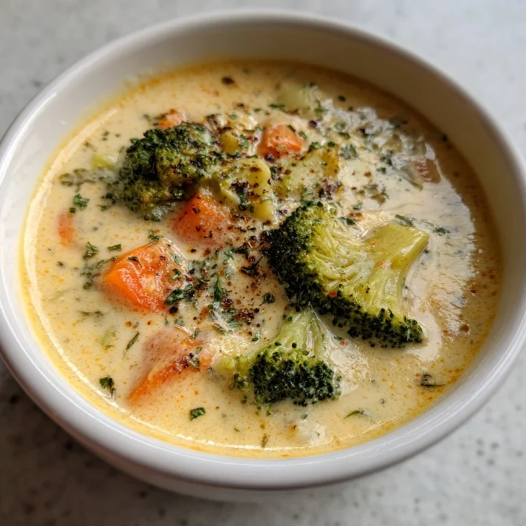 Creamy vegetable soup