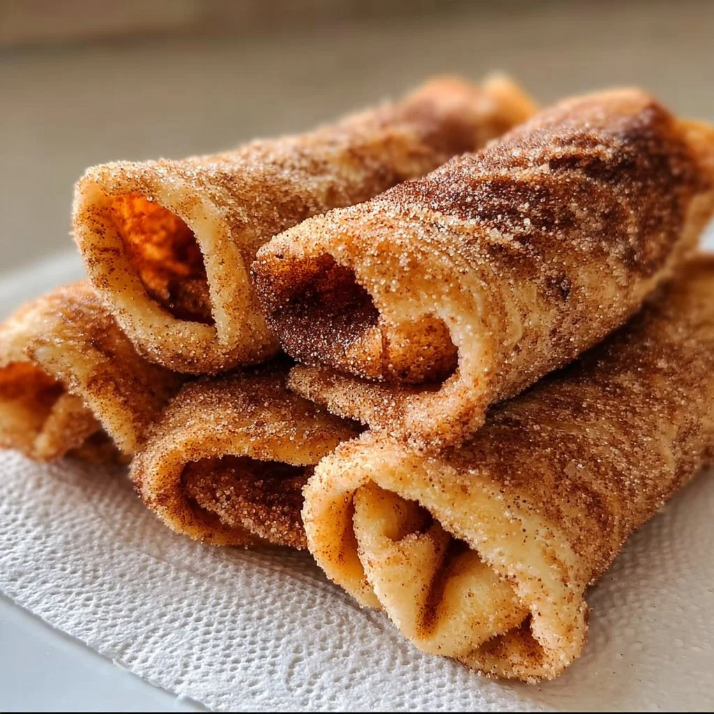 Air Fryer Cinnamon Sugar Tortilla Rolls