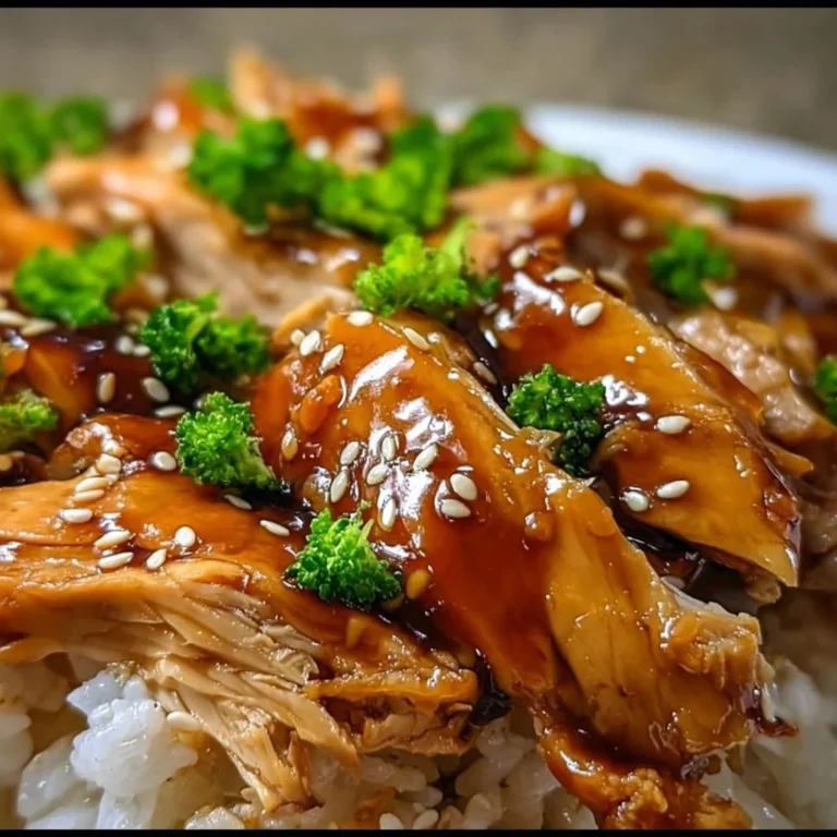 Crock-Pot Chicken Teriyaki dish garnished with sesame seeds and green onions.