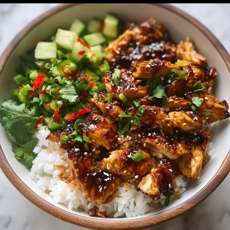 Delicious Honey Chipotle Chicken Bowl with vibrant vegetables and rice