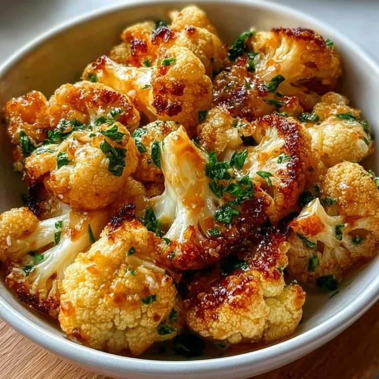 Roasted Moroccan Cauliflower drizzled with tahini and honey sauce