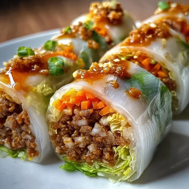Delicious Big Mac rice paper rolls filled with beef, lettuce, and special sauce.