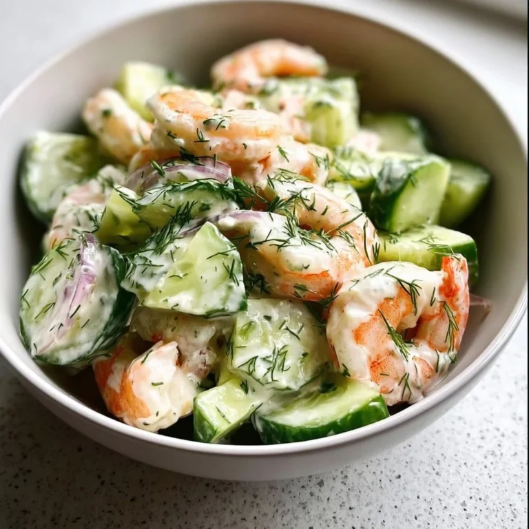 Delicious Cucumber Shrimp Salad with fresh ingredients and vibrant colors