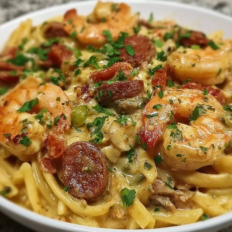 Delicious Mardi Gras Pasta from Pappadeaux, perfect for Cajun cuisine lovers.