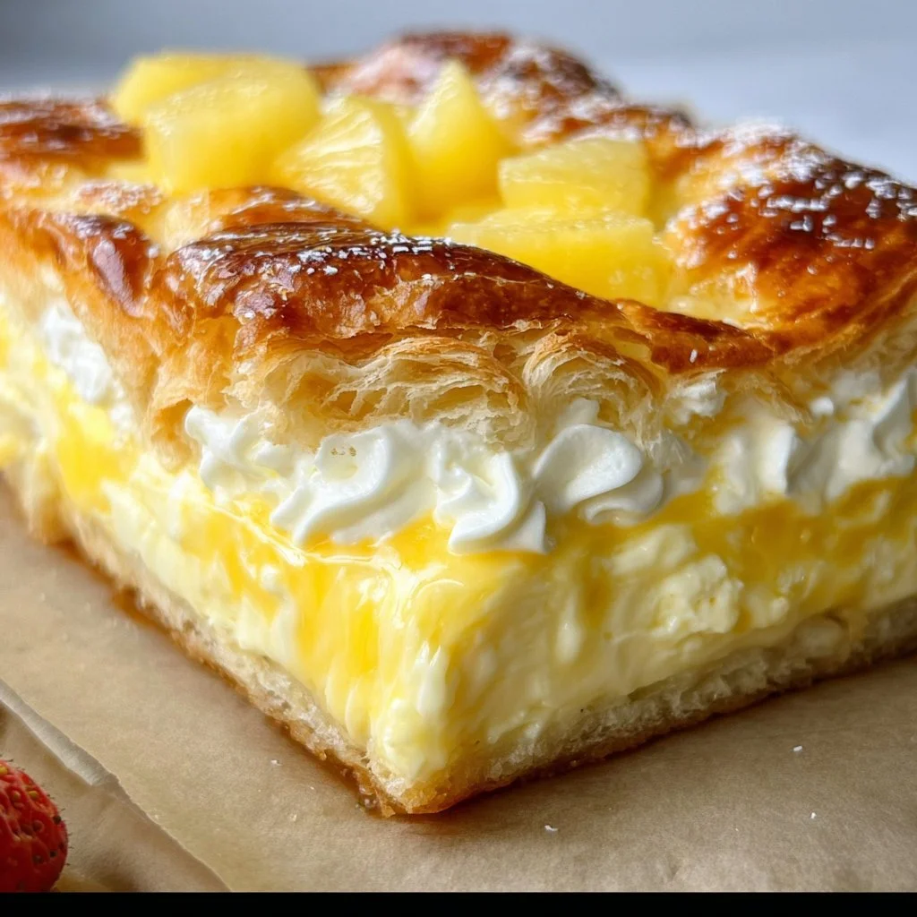 Delicious King Hawaiian Cheesecake Danish with creamy filling and tropical flavors