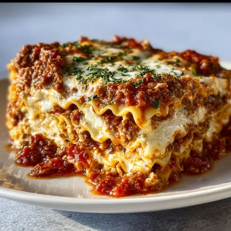 Pioneer Woman's homemade lasagna recipe with layers of pasta, sauce, and cheese