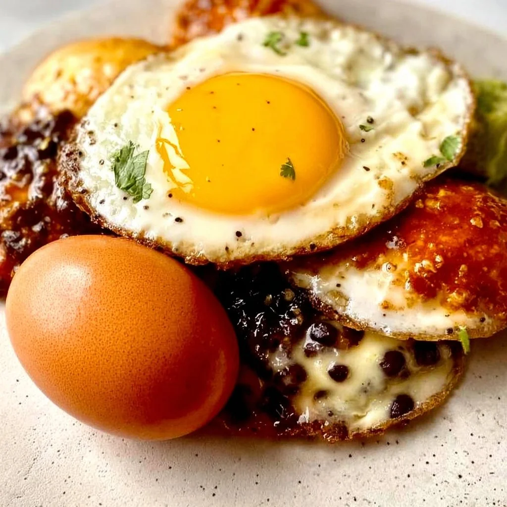 Plate of Ranch Eggs with fresh ingredients and vibrant colors