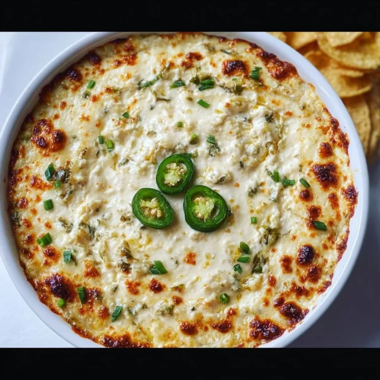Creamy Cottage Cheese Jalapeño Popper Dip served with tortilla chips