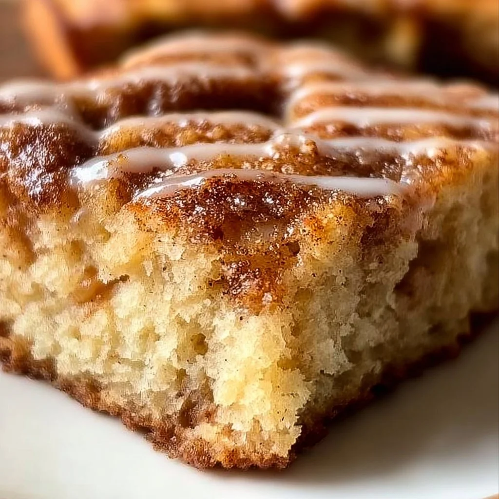 Delicious easy cinnamon apple cake served on a rustic plate