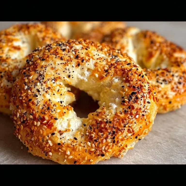 Freshly baked Greek yogurt bagels with a golden crust and soft interior