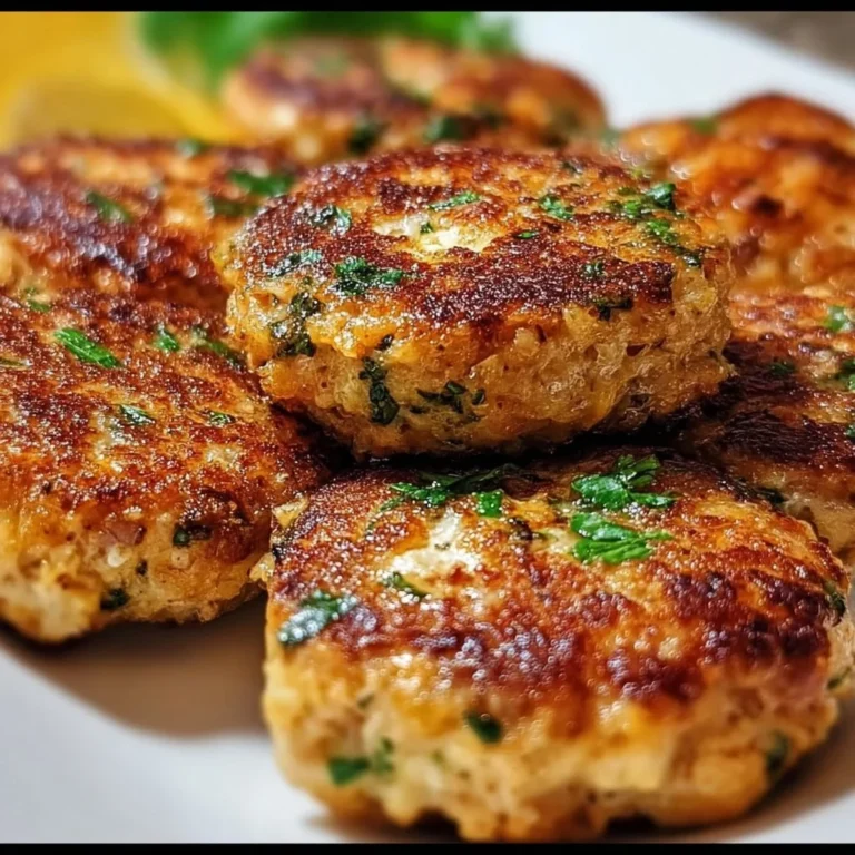 Delicious Mediterranean Chicken Patties served on a plate with fresh herbs
