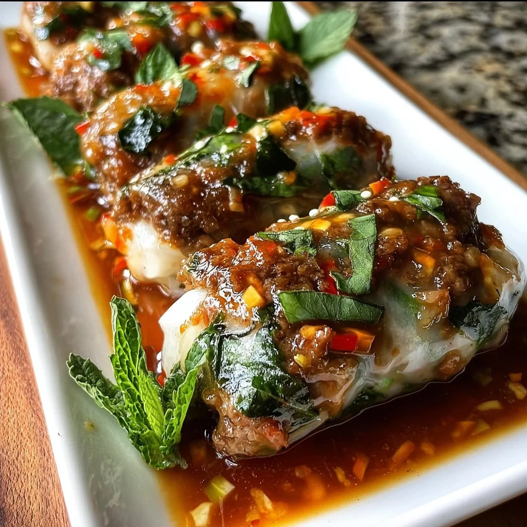 Thai Basil Beef Rolls – Fresh Thai Flavors in Every Bite