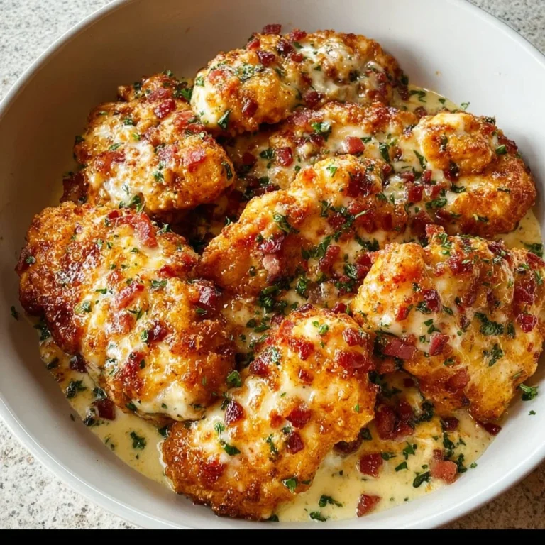 Skillet dish of Cottage Cheese Parmesan Firecracker Chicken ready to serve