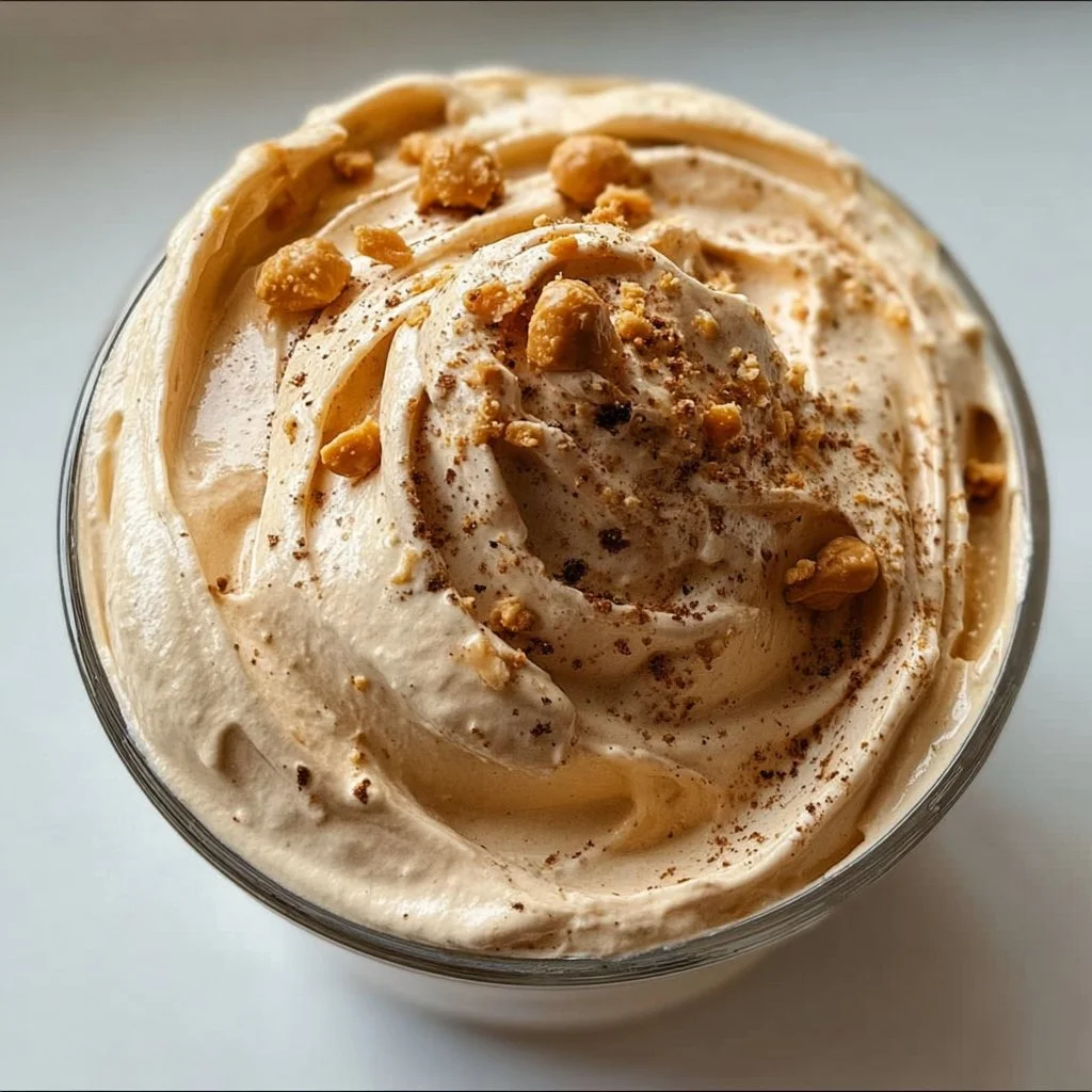 Creamy cottage cheese peanut butter mousse ready in 5 minutes