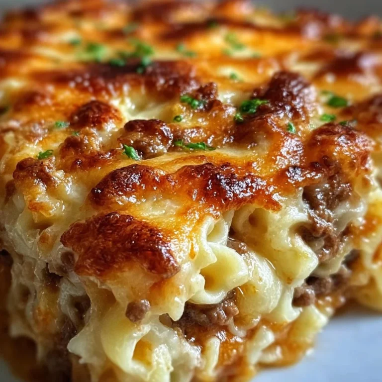 Delicious Poor Man's Husband Casserole served in a rustic dish