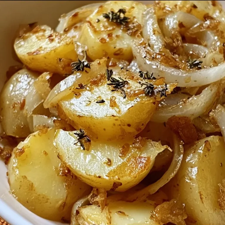 Savory slow cooker potatoes cooked with Lipton onion seasoning