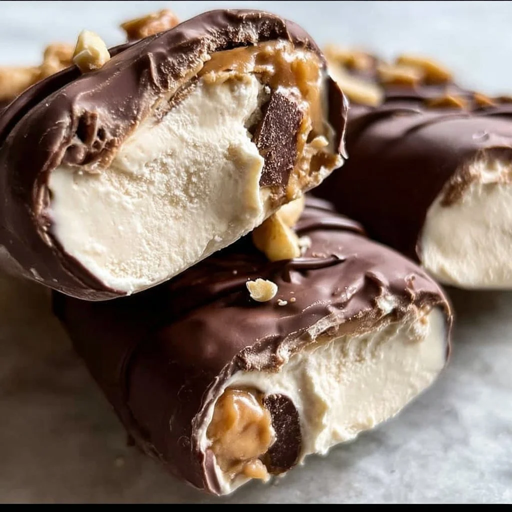 Yogurt served with low-calorie ice cream bars for a healthy dessert option