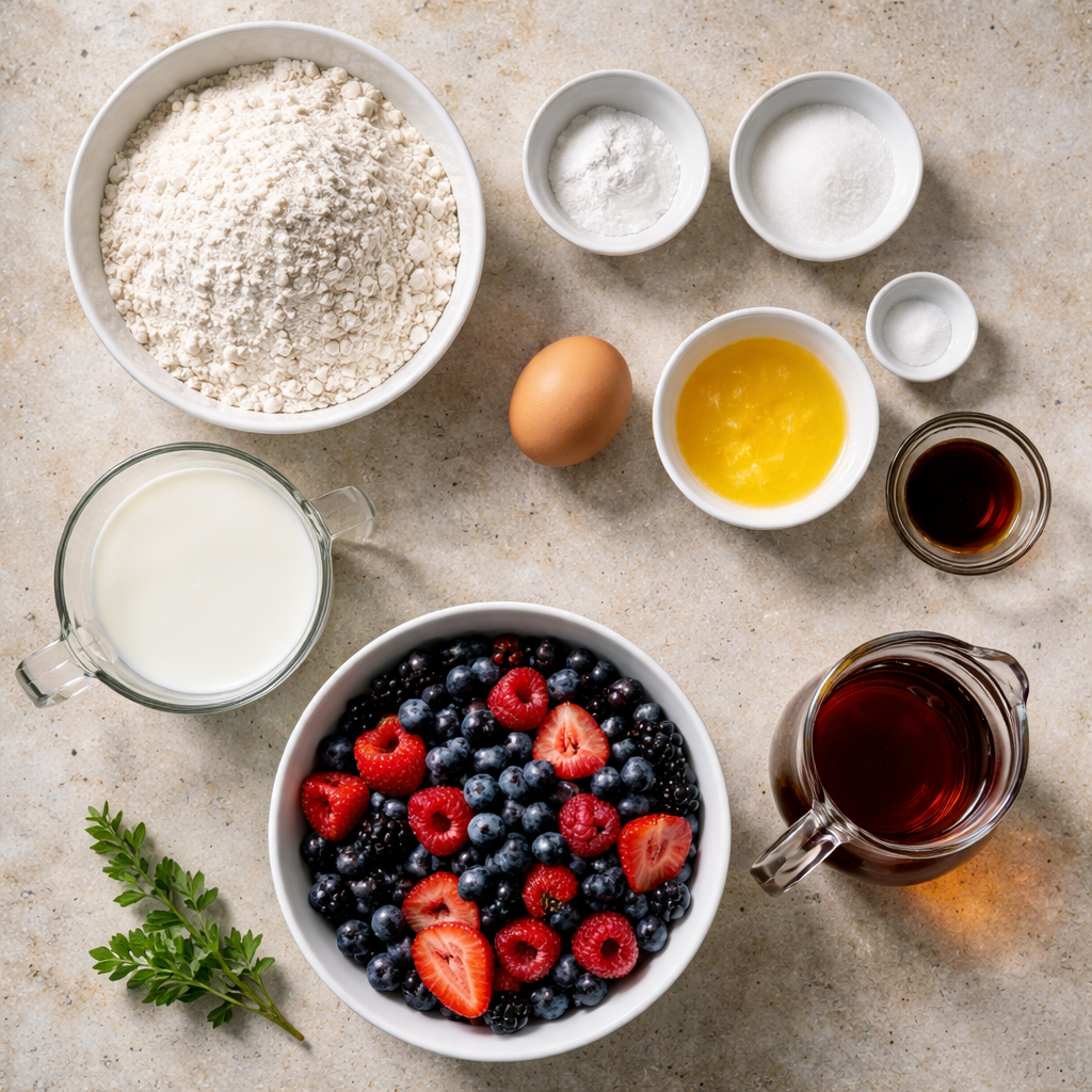 These Pancakes Brought Color Back to My Plate Bright Breakfast Recipe ingredients photo