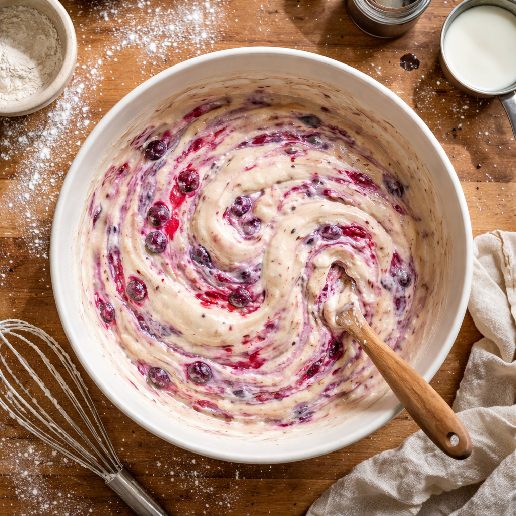 These Pancakes Brought Color Back to My Plate Bright Breakfast Recipe preparation photo