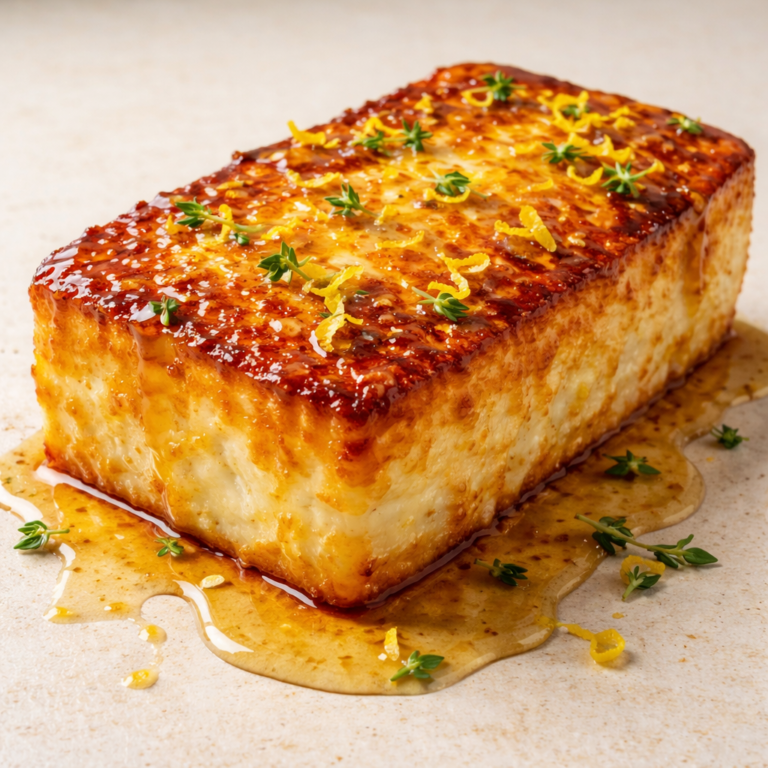 Crispy Fried Halloumi Cheese with Honey and Lemon Zest Glaze featured photo