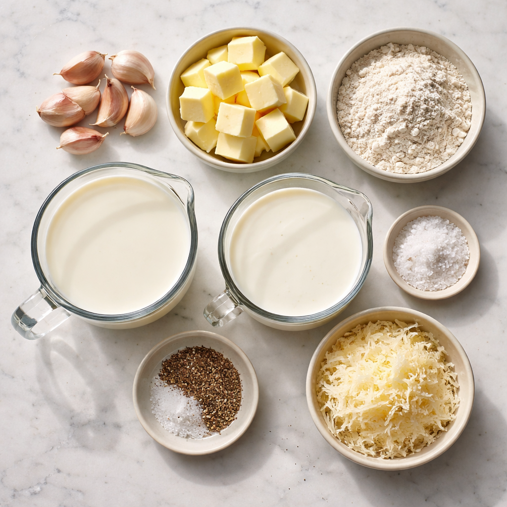 White Garlic Pizza Sauce Creamy and Perfect for Homemade Pizza ingredients photo