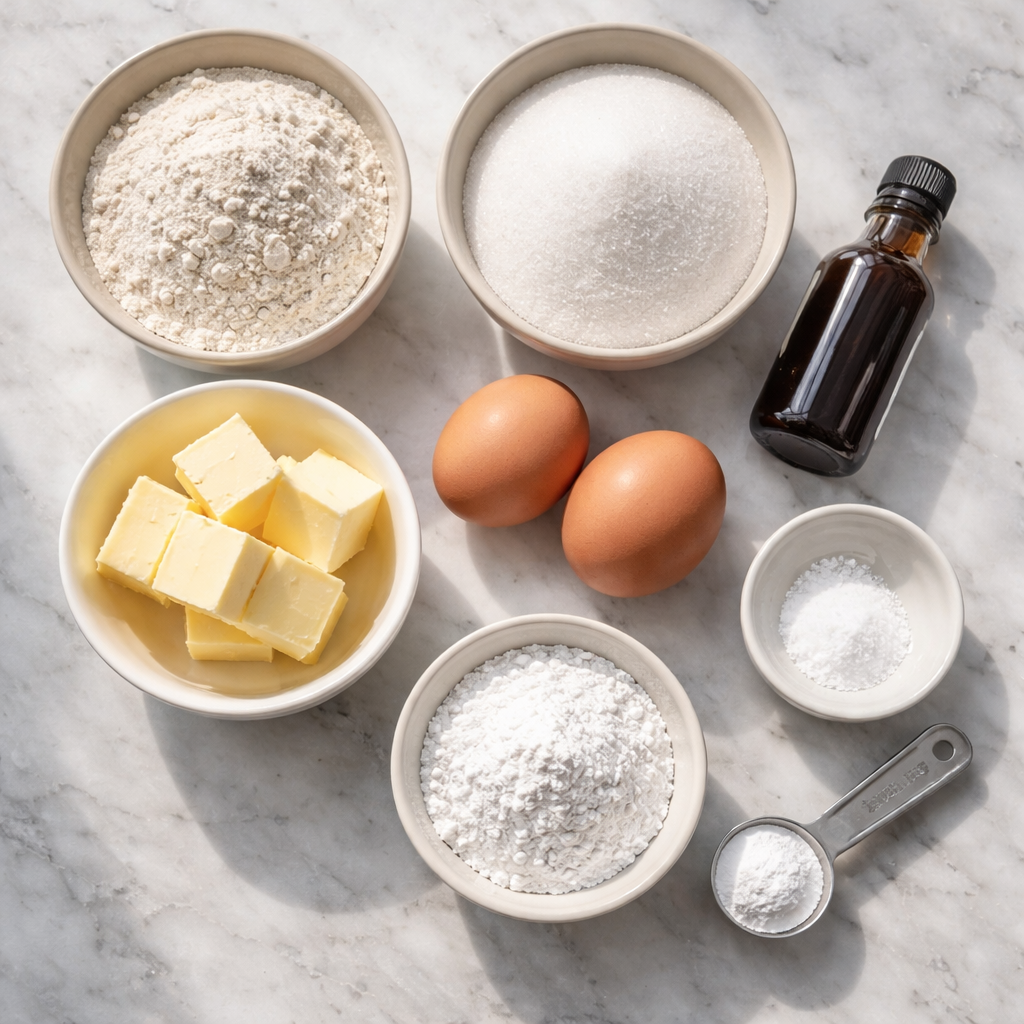 Vanilla Bars ingredients photo