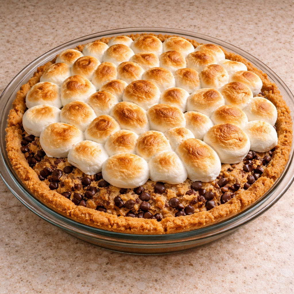 Ultimate S’mores Cookie Dough Pie Dessert Recipe For Everyone featured photo