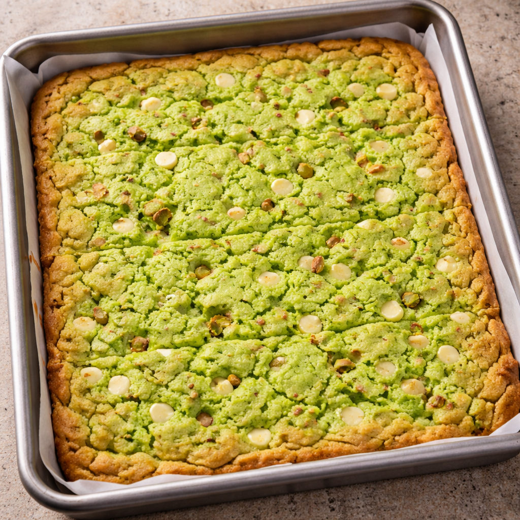 Pistachio Dream Cookie Bars A Chewy Delight Youll Love This Recipe featured photo