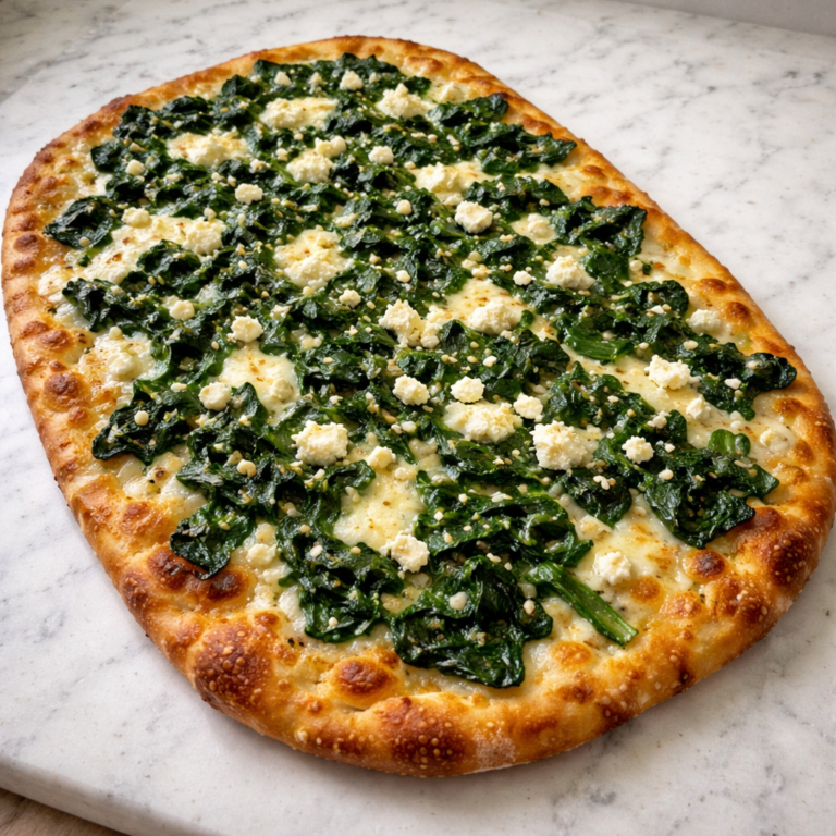 Spinach and Feta Flatbread Pizza Easy Weeknight Dinner Idea featured photo