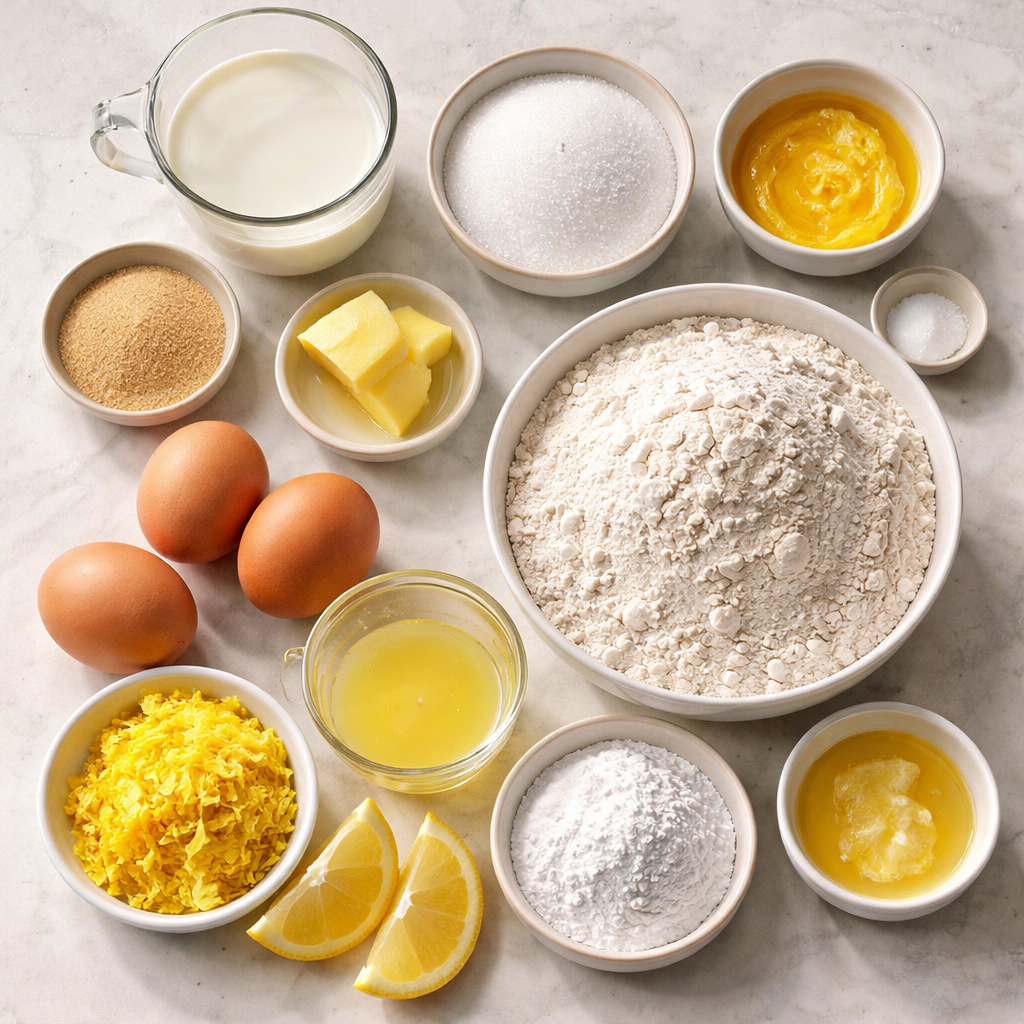 Lemon Rolls ingredients photo