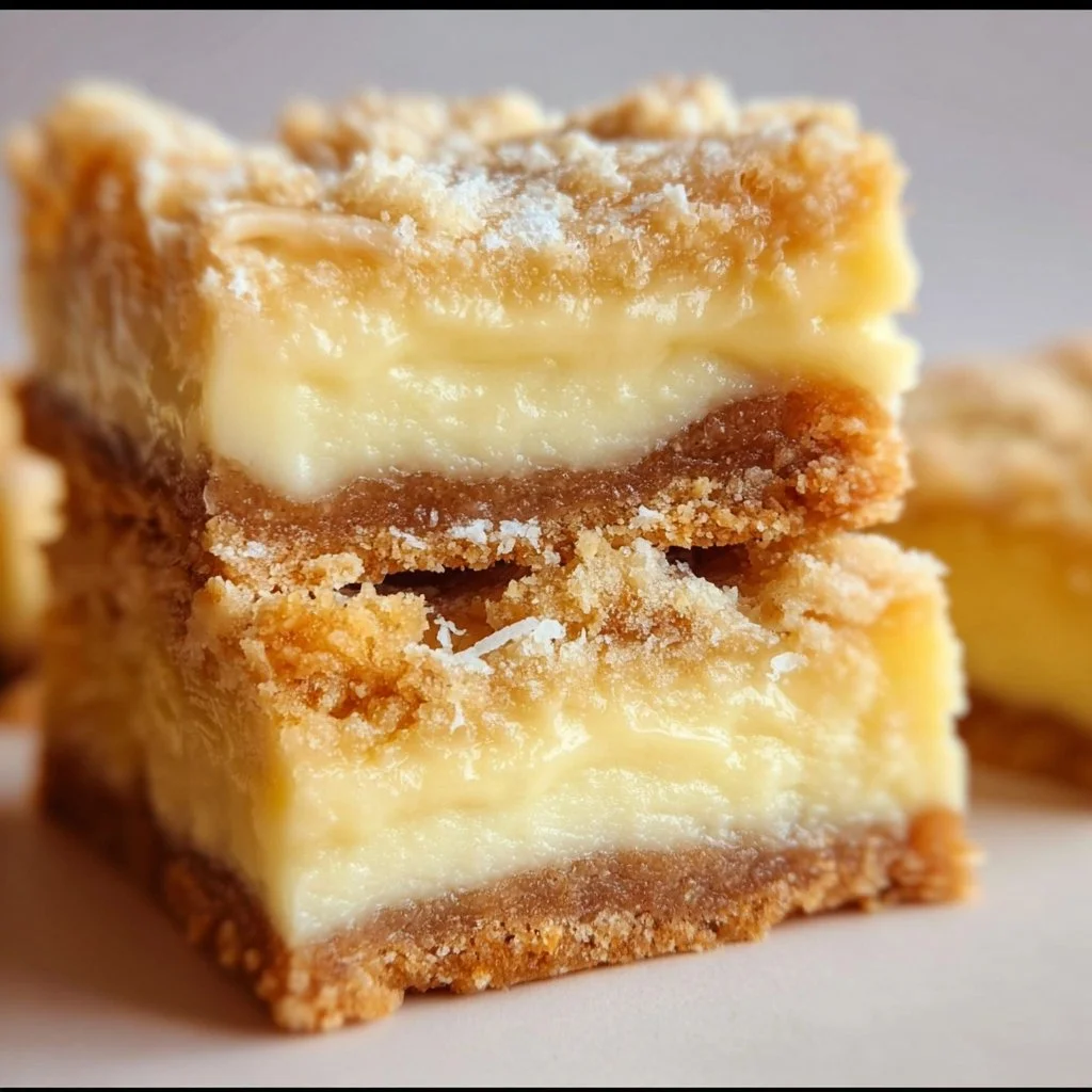 Delicious homemade vanilla bars with a rich, creamy texture and sweet flavor.